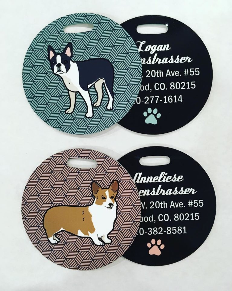Personalized Pet Breed Luggage Tags