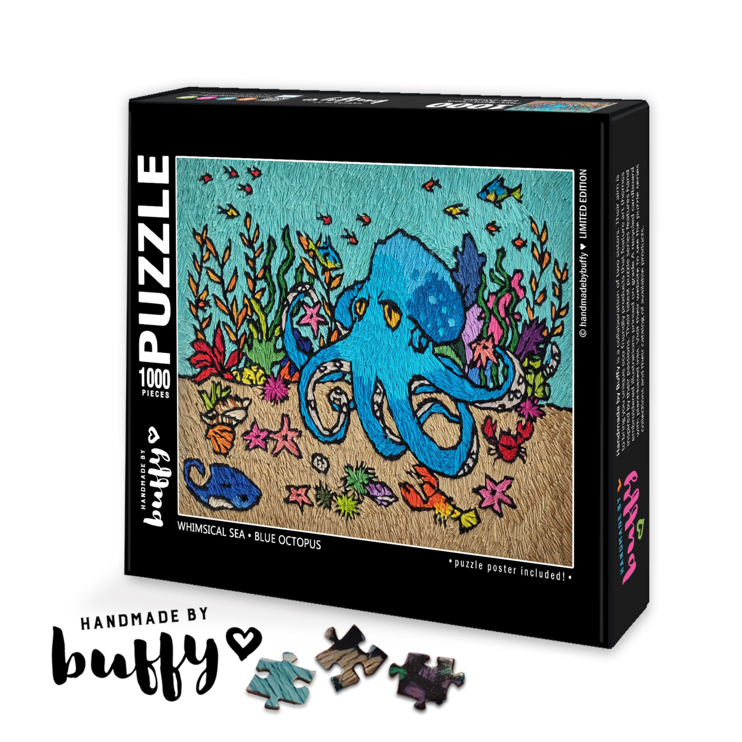 Whimsical Sea - Blue Octopus