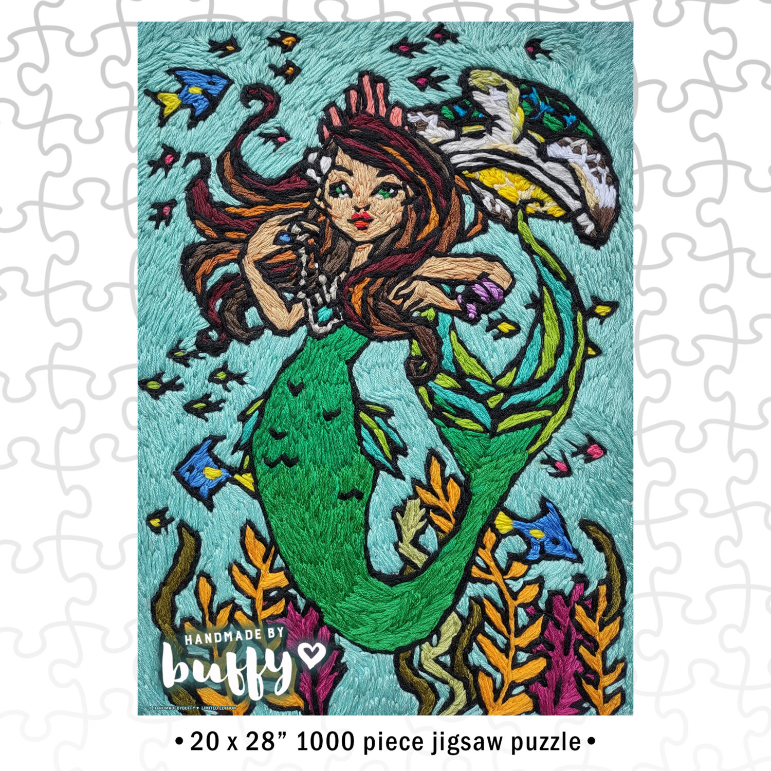 Whimsical Sea - Mermaid & Sea Turtle